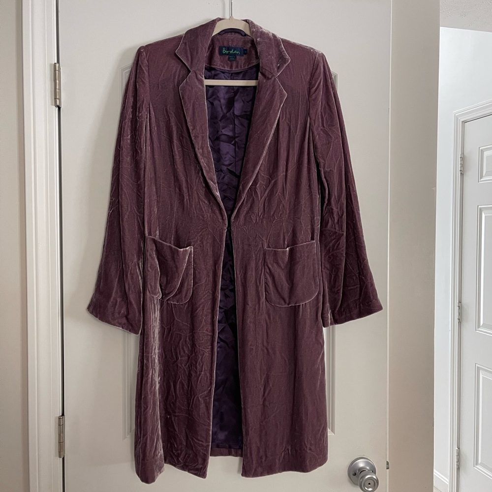Long Velvet Boden Blazer